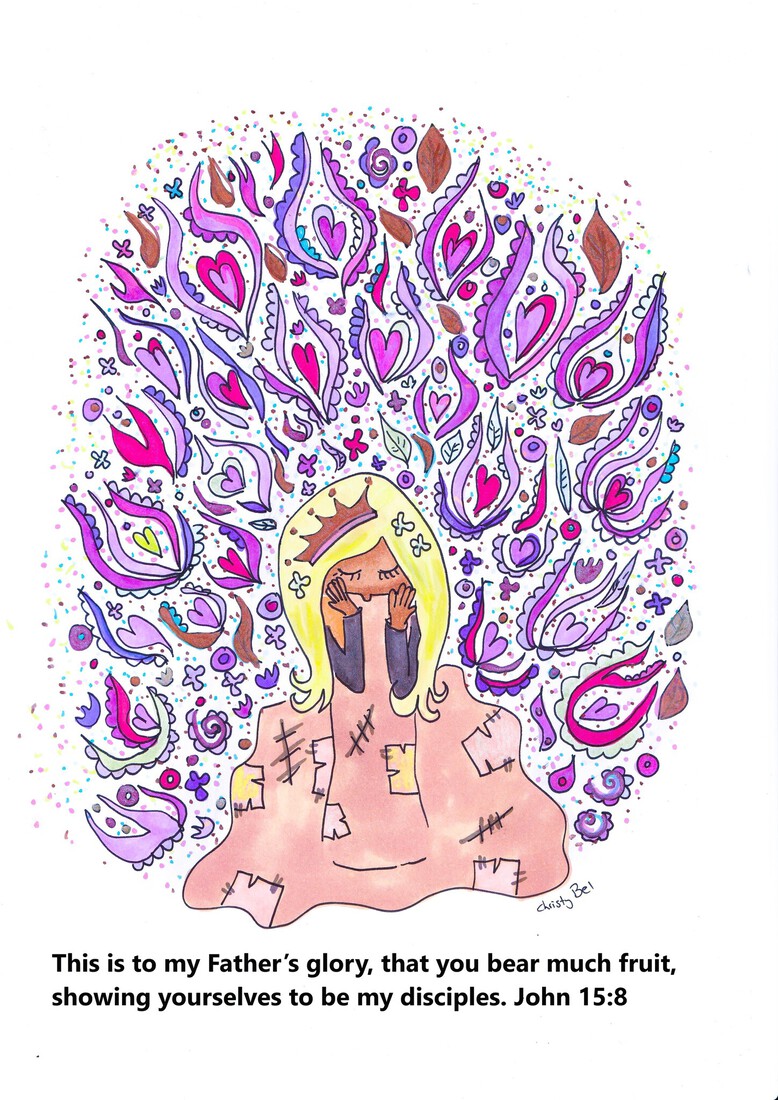 girl with flowers