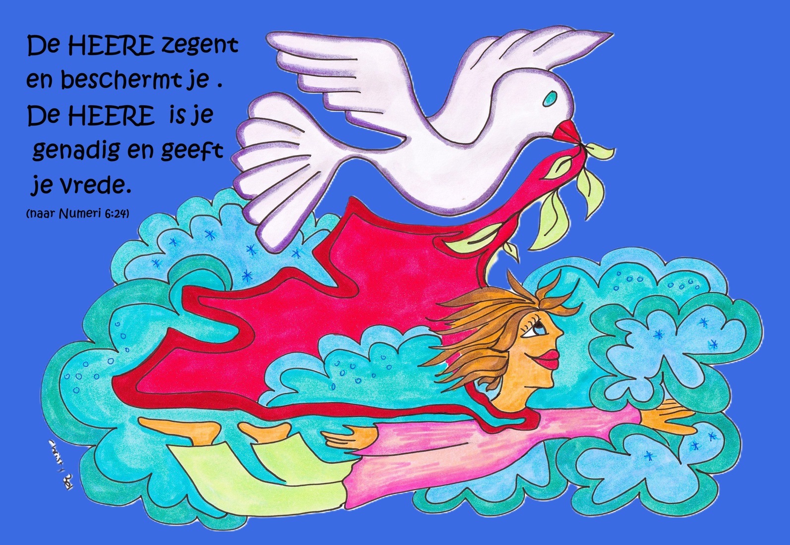 zegen blauw 