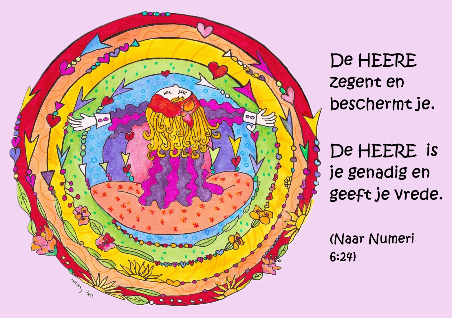 numeri zegen paars