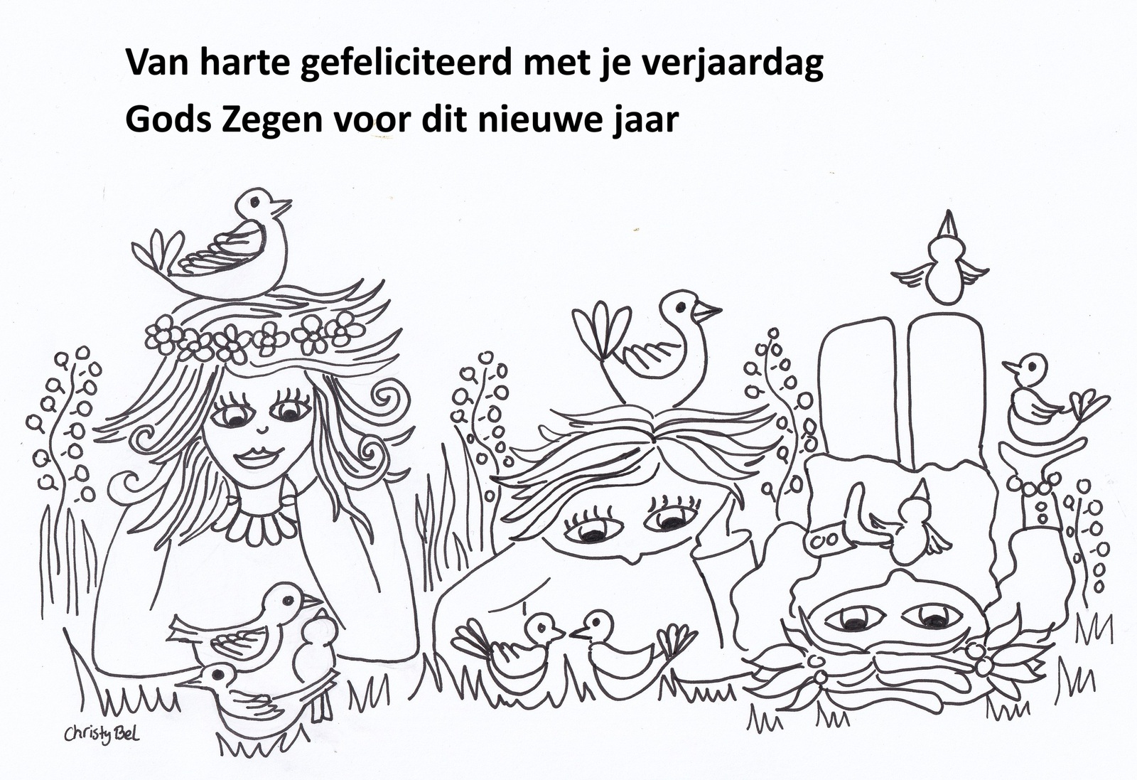 kinderen in gras