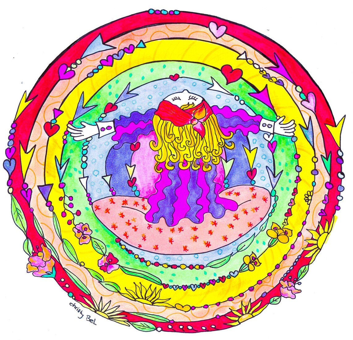 bloemen cirkel