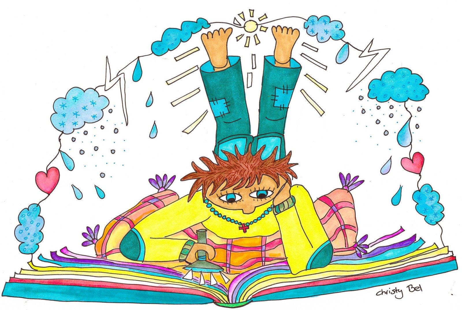 jongen leest boek