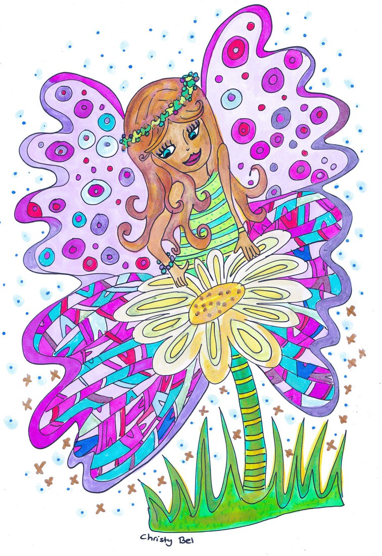 vrouw met bloem