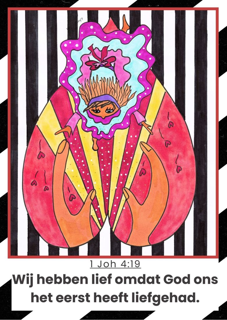 meisje rent naar handen 