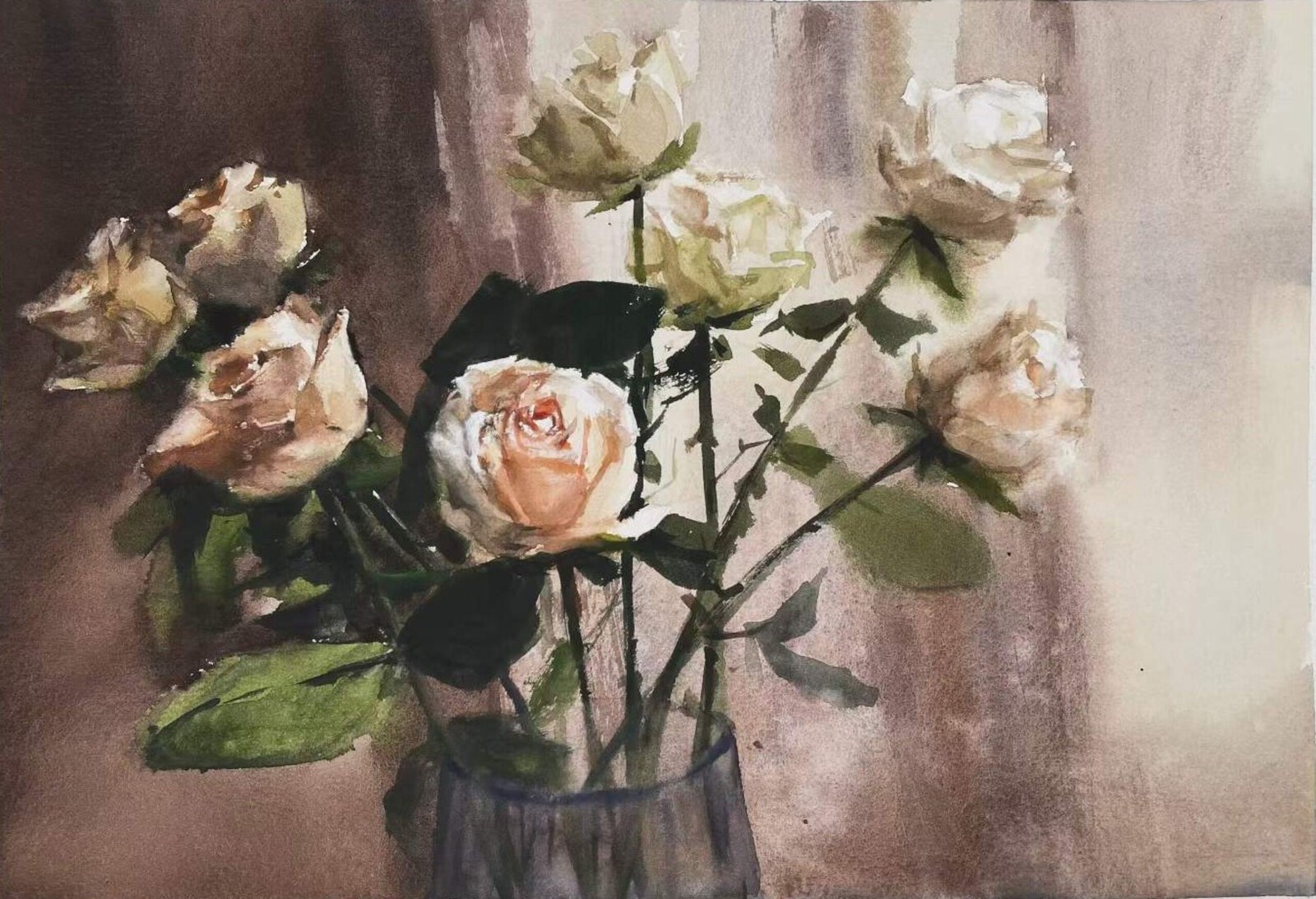 Rozen in het licht