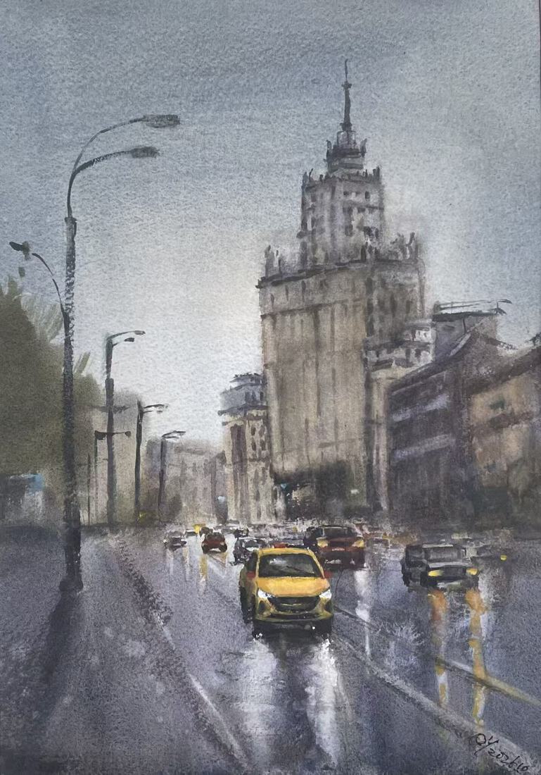 Regen in Moskou