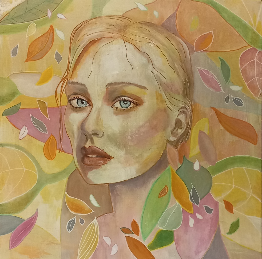 Portret acryl vrouw 6