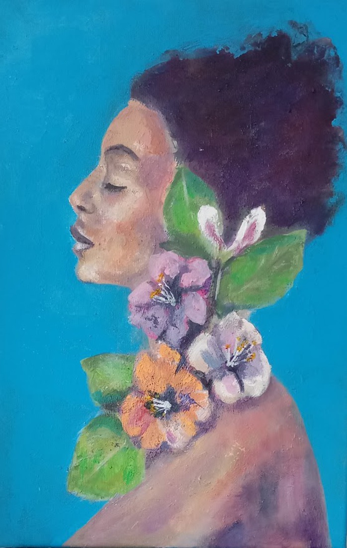 Portret acryl vrouw 12