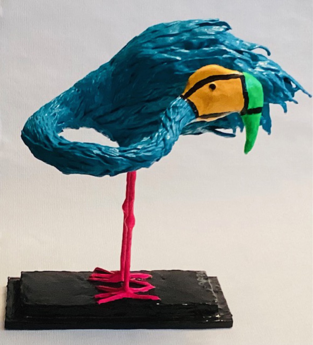 Blauwe Flamingo