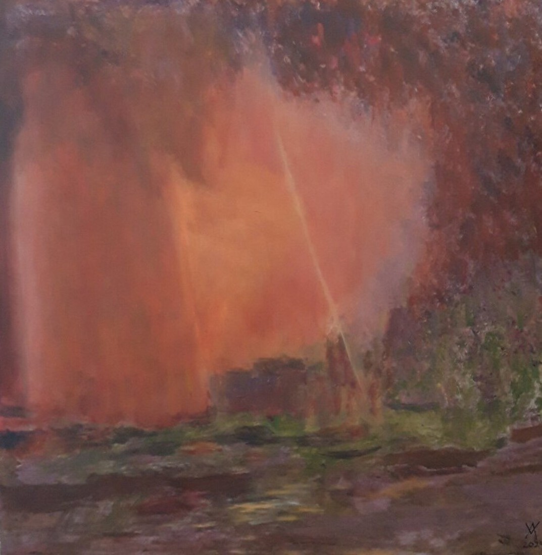 Noorderlicht Nederland, oranje en rood