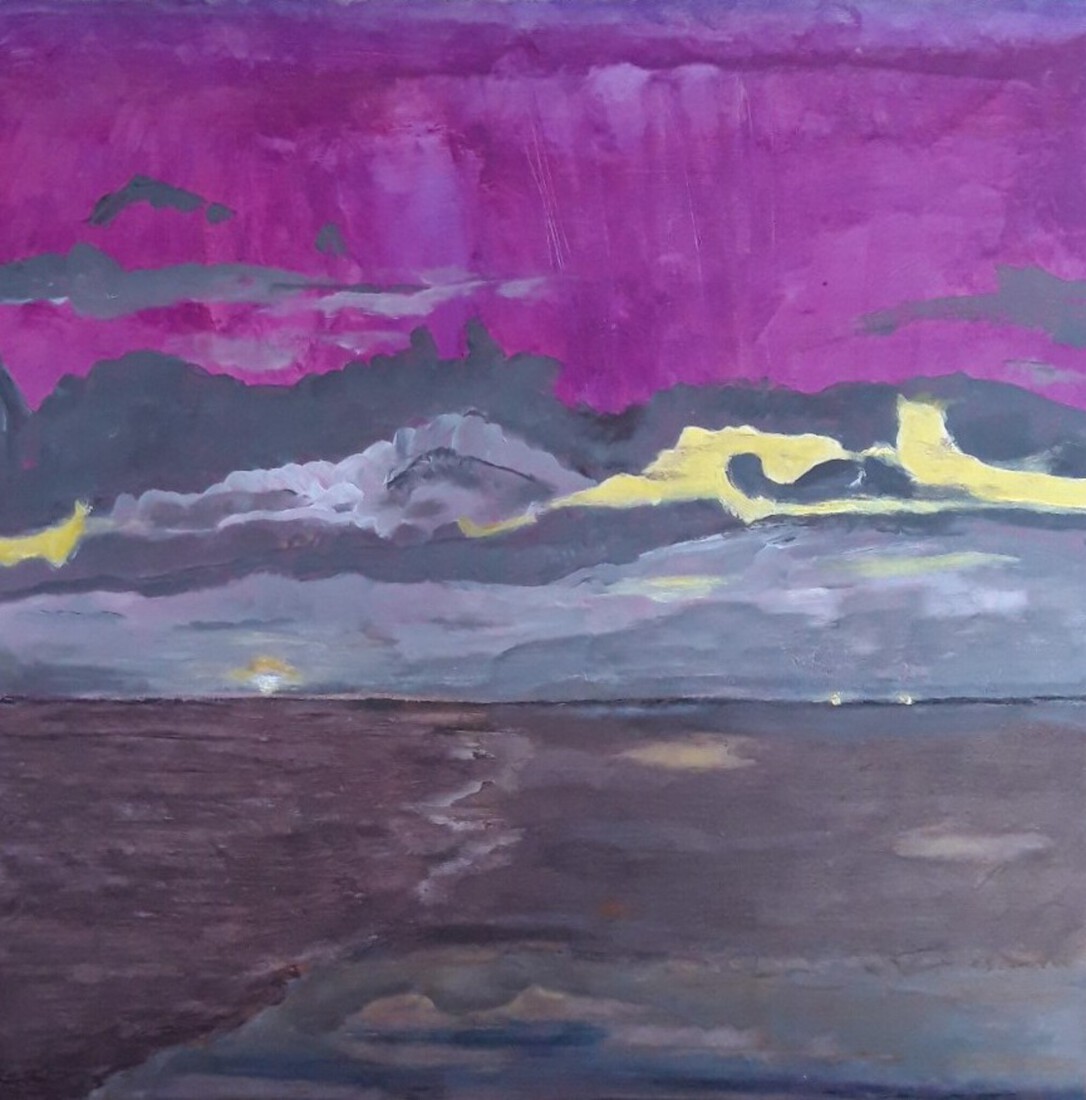 Noorderlicht Nederland, paars en geel