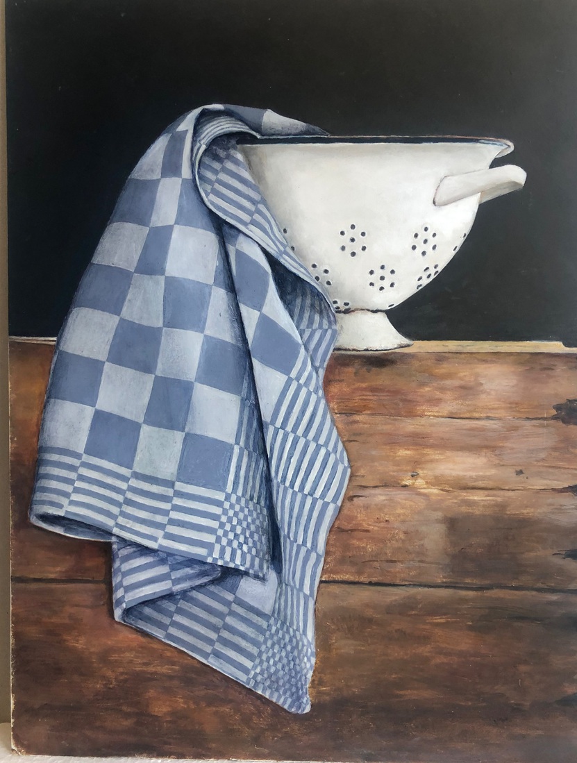 Vergiet met theedoek