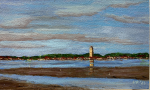 Overview of paintings, linocuts and woodcuts in the form of landscapes