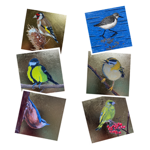 Overview of paintings, linocuts and woodcuts in the form of animals (portraits), plants, etc.