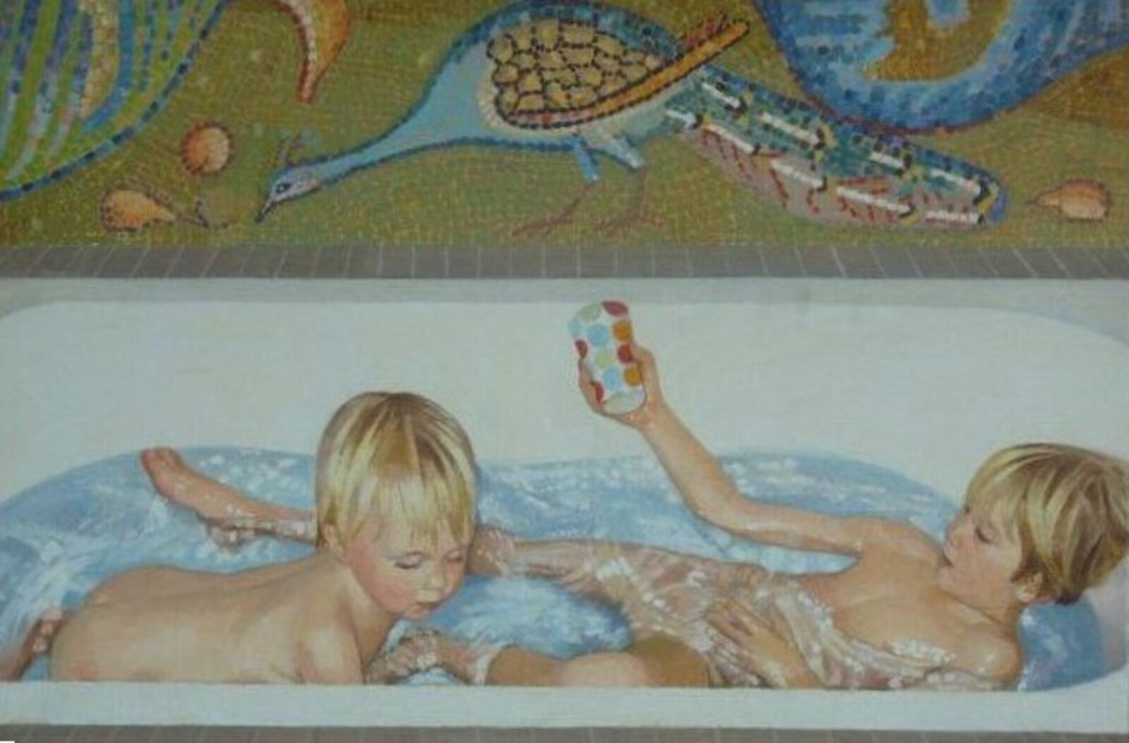 Broertjes in bad