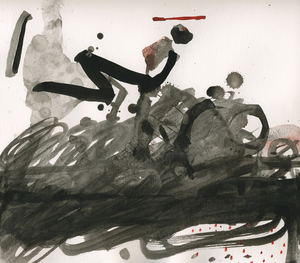 Expressive emotional ink drawings about daily life and the world