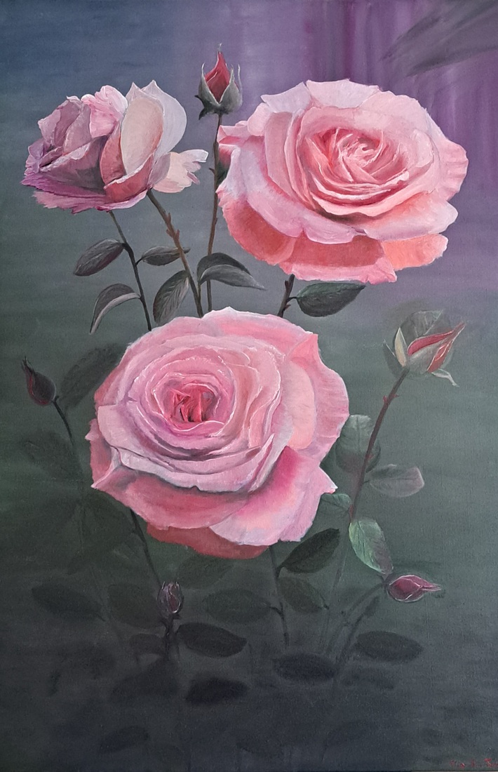 Rozen in het licht