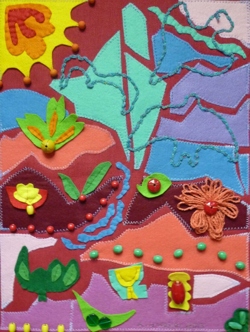Rood landschap