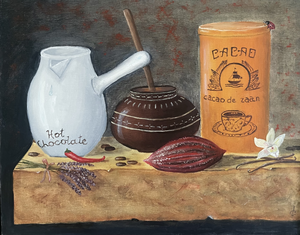 Irina schildert sinds 2020 illustraties voor de streekromans van haar partner Fred Sanders. Het is een samenwerking: zijn verhaal en haar kaft groeien in dialoog naar elkaar toe. 