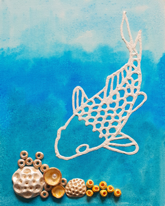 De onderwaterwereld symboliseert voor Sylvia de gevoelswereld. De parels in de diepte gebruikt zij als metafoor die verwijst naar het ontdekken van waardevolle inzichten, wijsheid of innerlijke schatten die verborgen liggen in het onbewuste, het moeilijke, of diep in jezelf of een situatie.
In deze serie heeft Sylvia gebruik gemaakt van ecoline, acrylinkt, gegoten papier en objecten van zelfdrogende klei.
