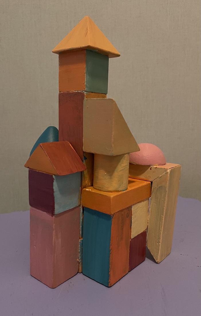 Blokkenbouwsel Kleurenkasteel