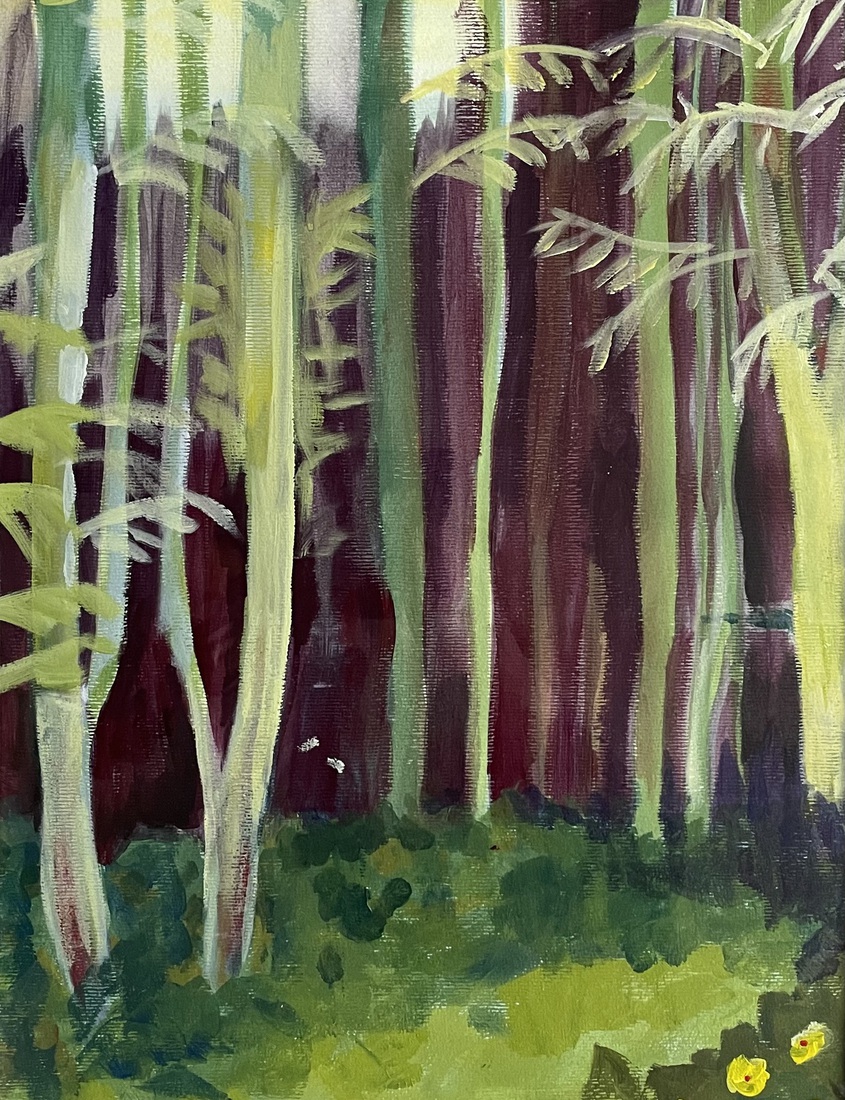 In het bos