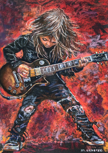 Deze expressieve schilderijen vangen de pure energie van muziek in een krachtig momentum 