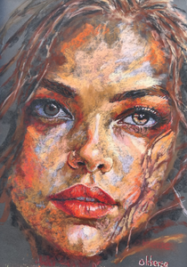 Vrije schilderijen vol expressie en experiment.

Lange:
In mijn vrije werk laat ik mij leiden door intuïtie en gevoel. Hier ontstaat ruimte voor experiment, kleur en spontane expressie. Deze werken tonen de vrije en persoonlijke kant van mijn stijl.