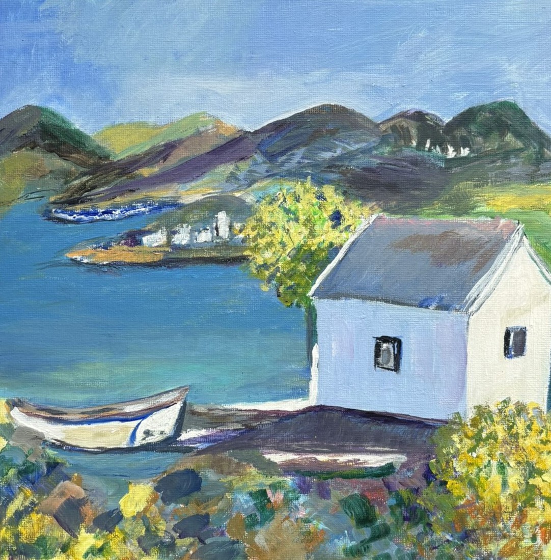 Wit huisje in Bretagne