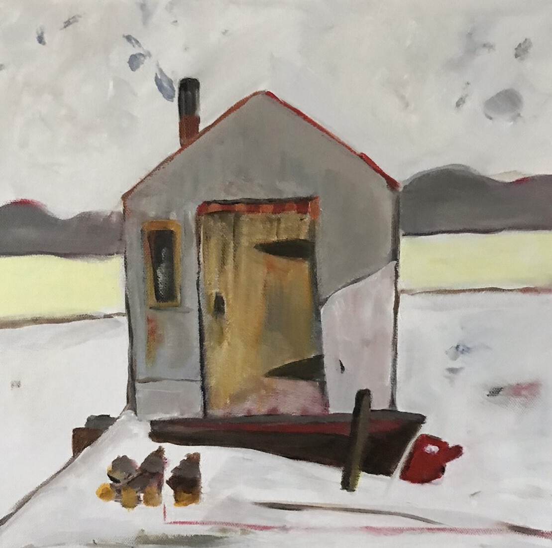 IJshuisje met gieter