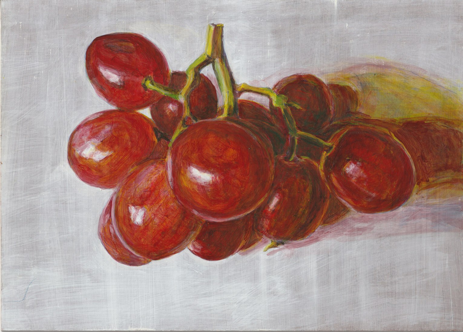 Rode druiven gele schaduw