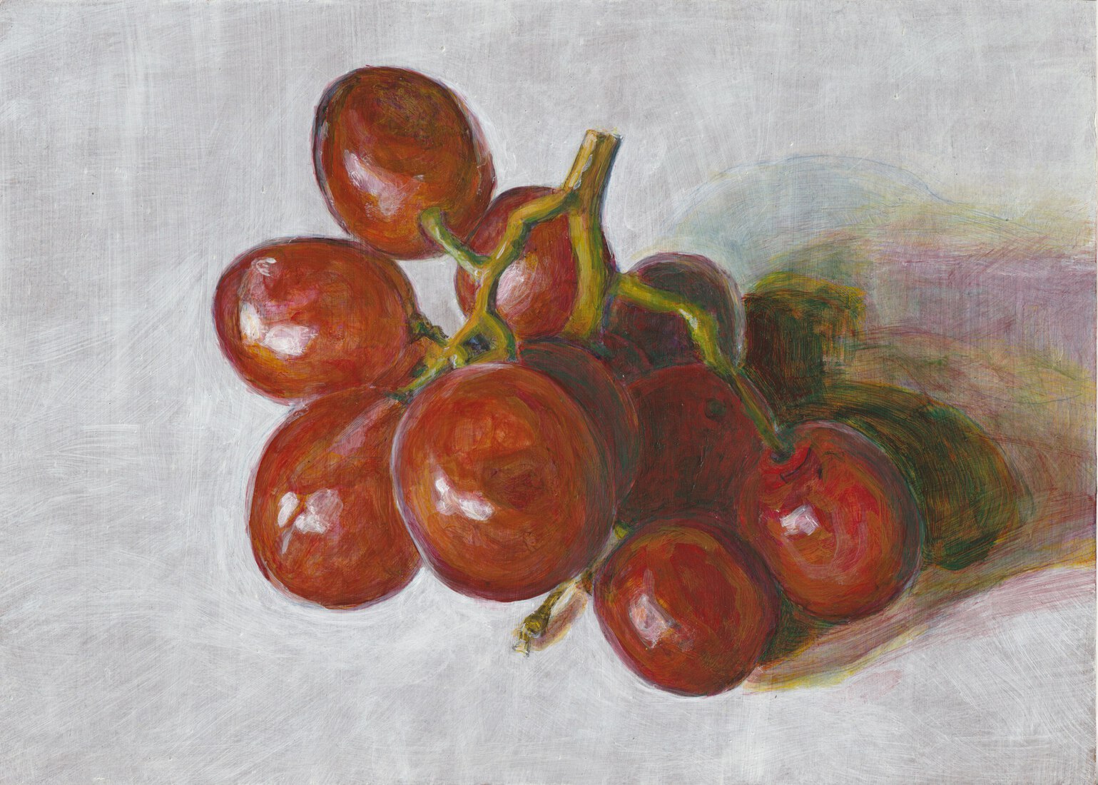 Rode druiven groene schaduw