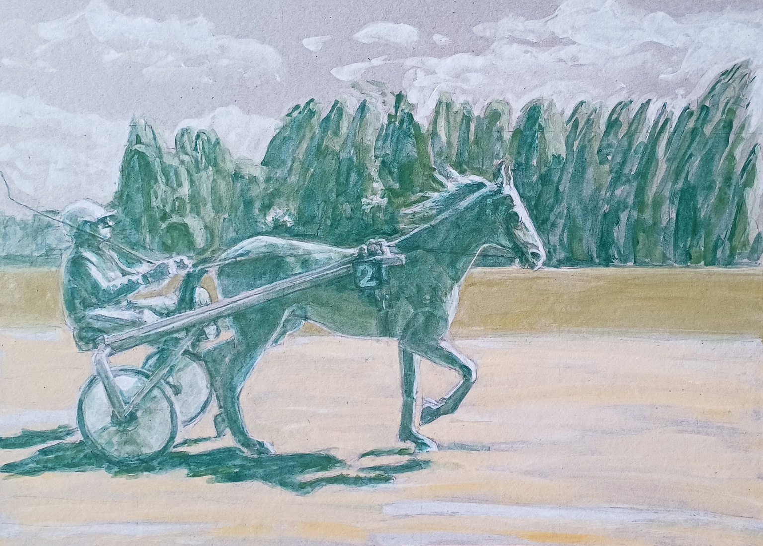 De winnaar toont zich