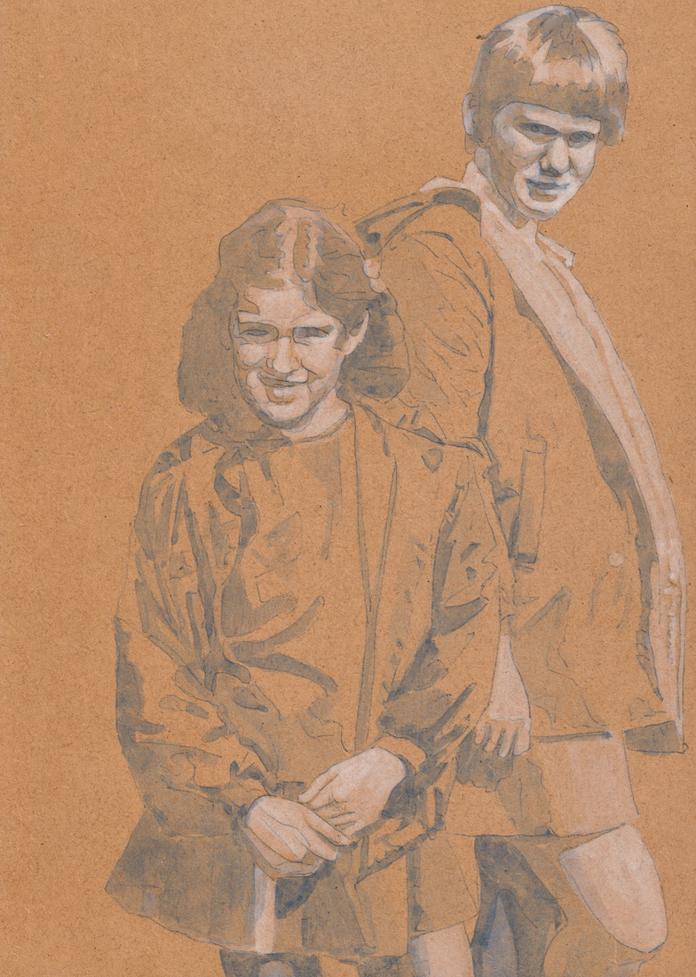 Zussen bij het vliegtuig