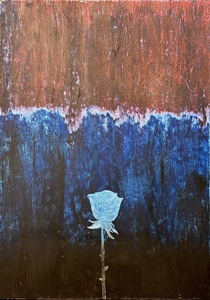 Works on paper with oil pastel and mixed techniques.
