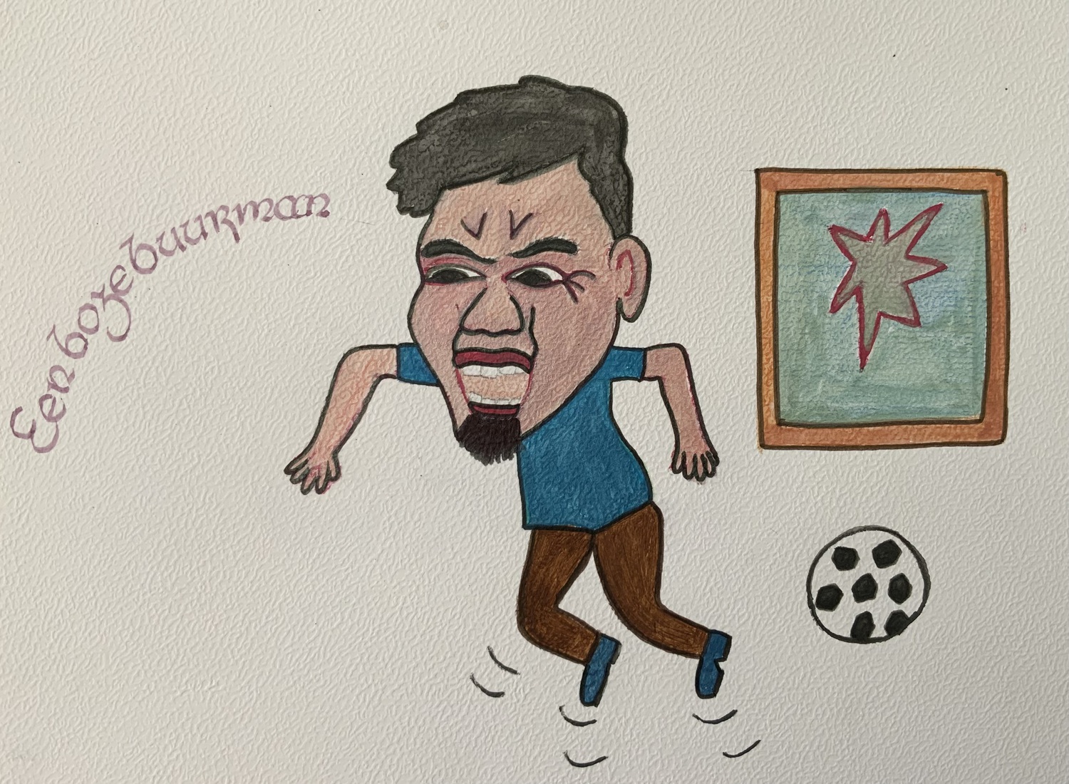 Een boze buurman