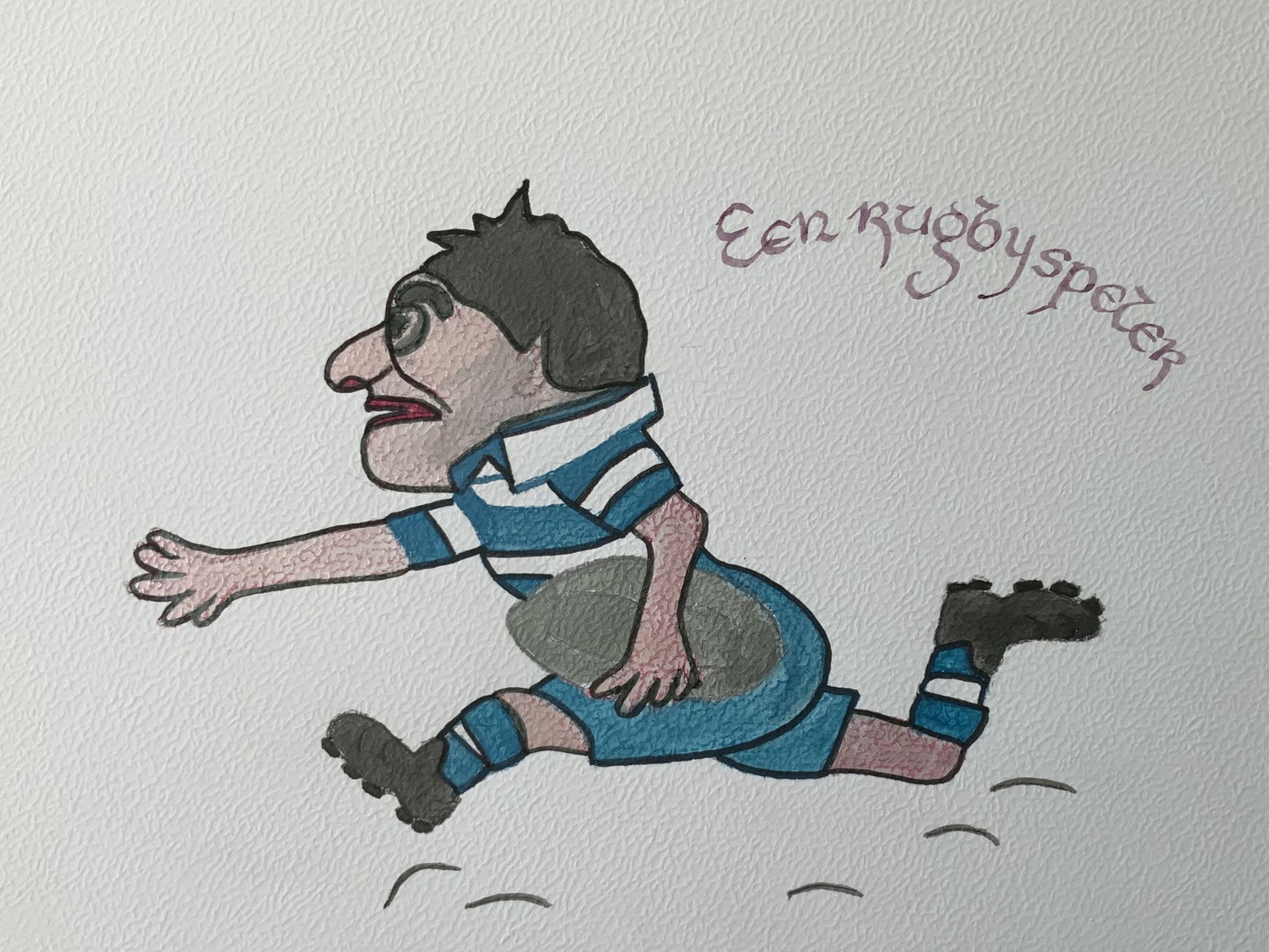 Een rugbyspeler