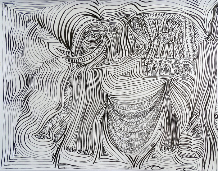 Drawing Elephant I