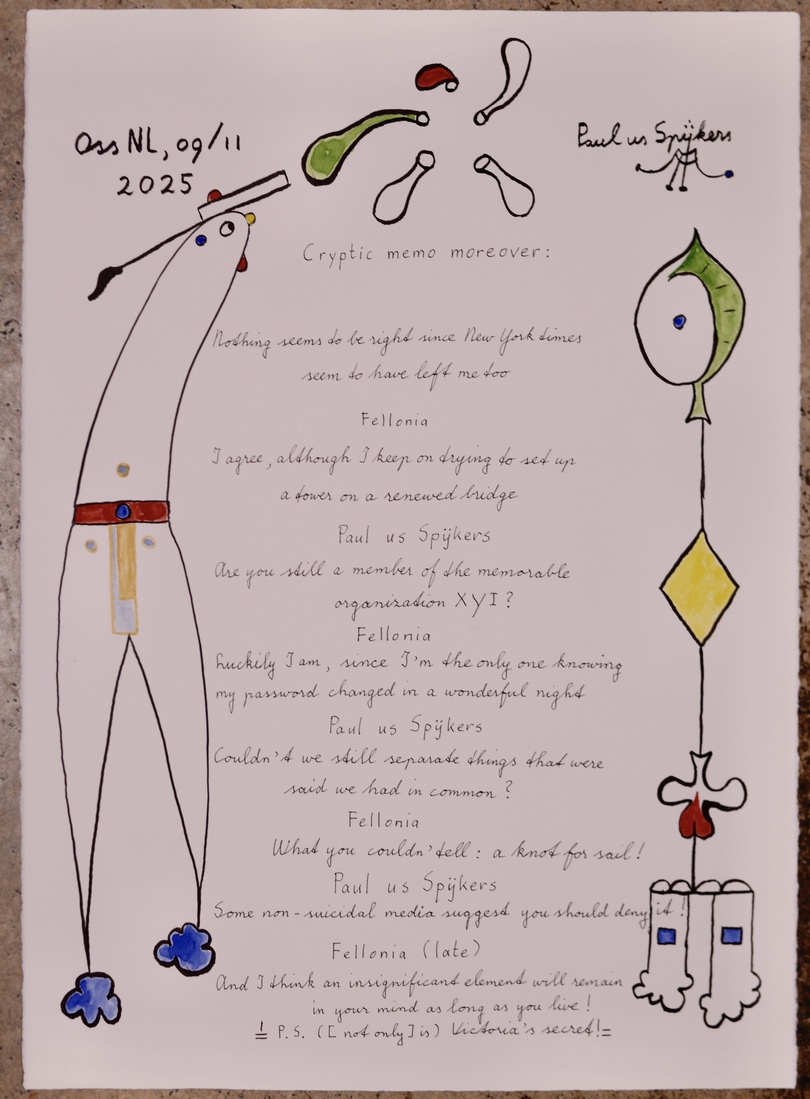 Cryptic memo moreover