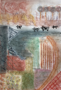 Tekeningen, inkt, pastelkrjt