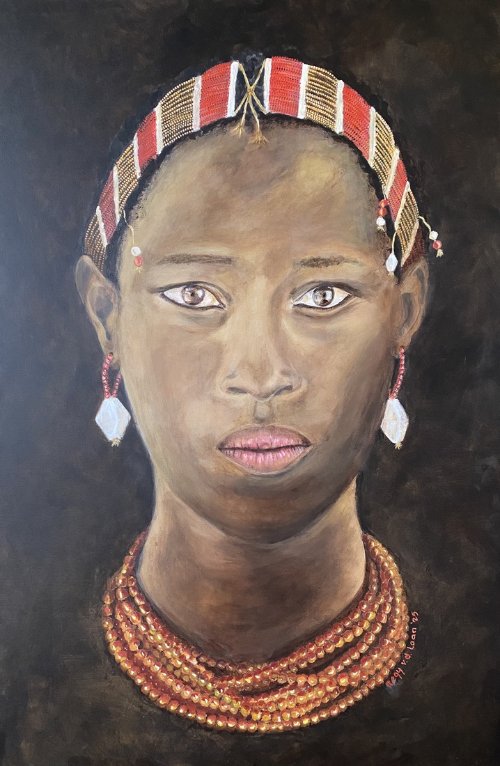 African beauty met ketting 