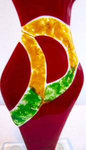 Vormgeving door het samen smelten van het glas