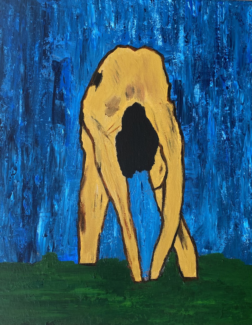 Jongeman bij zwembad