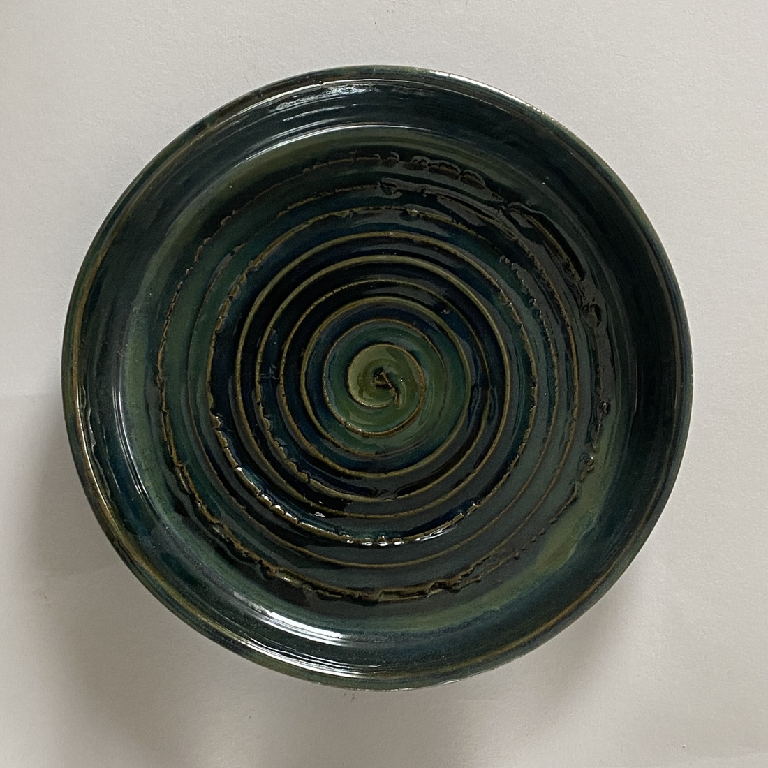 Blauw decoratief bord