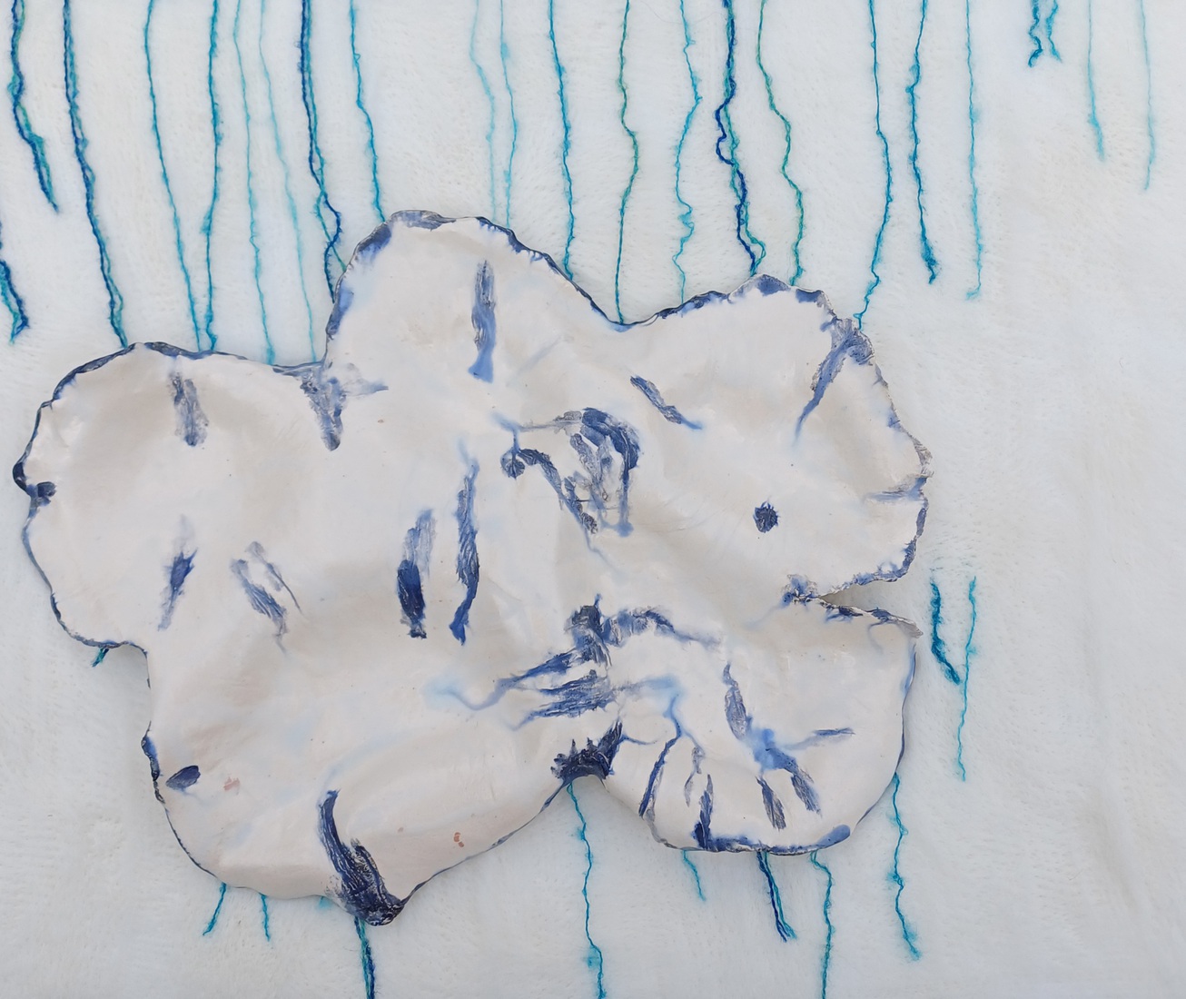 Water keramiek op vilt 11