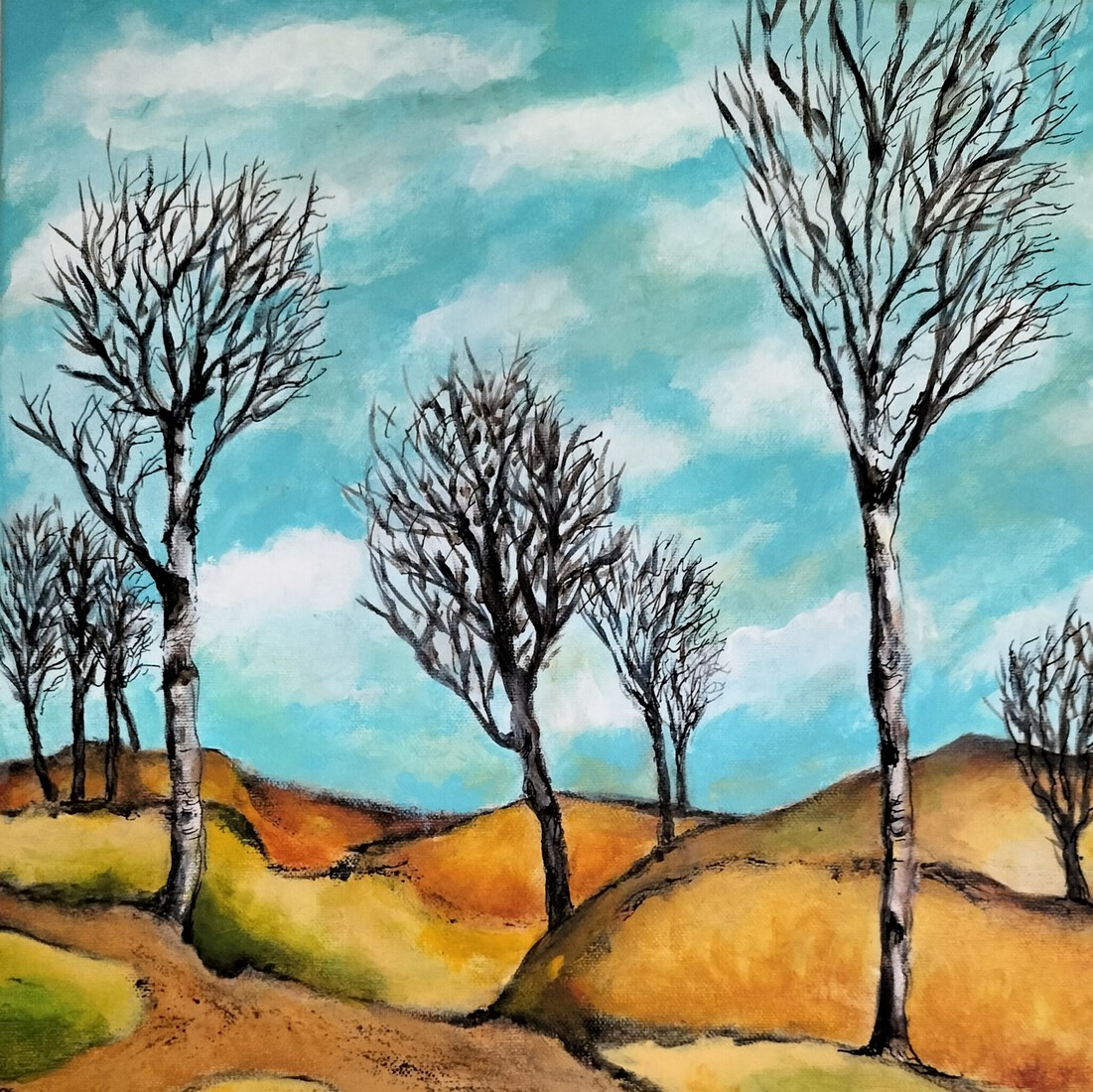 Berken landschap I (links)