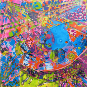 Grafisch abstract met transparante lijnen
