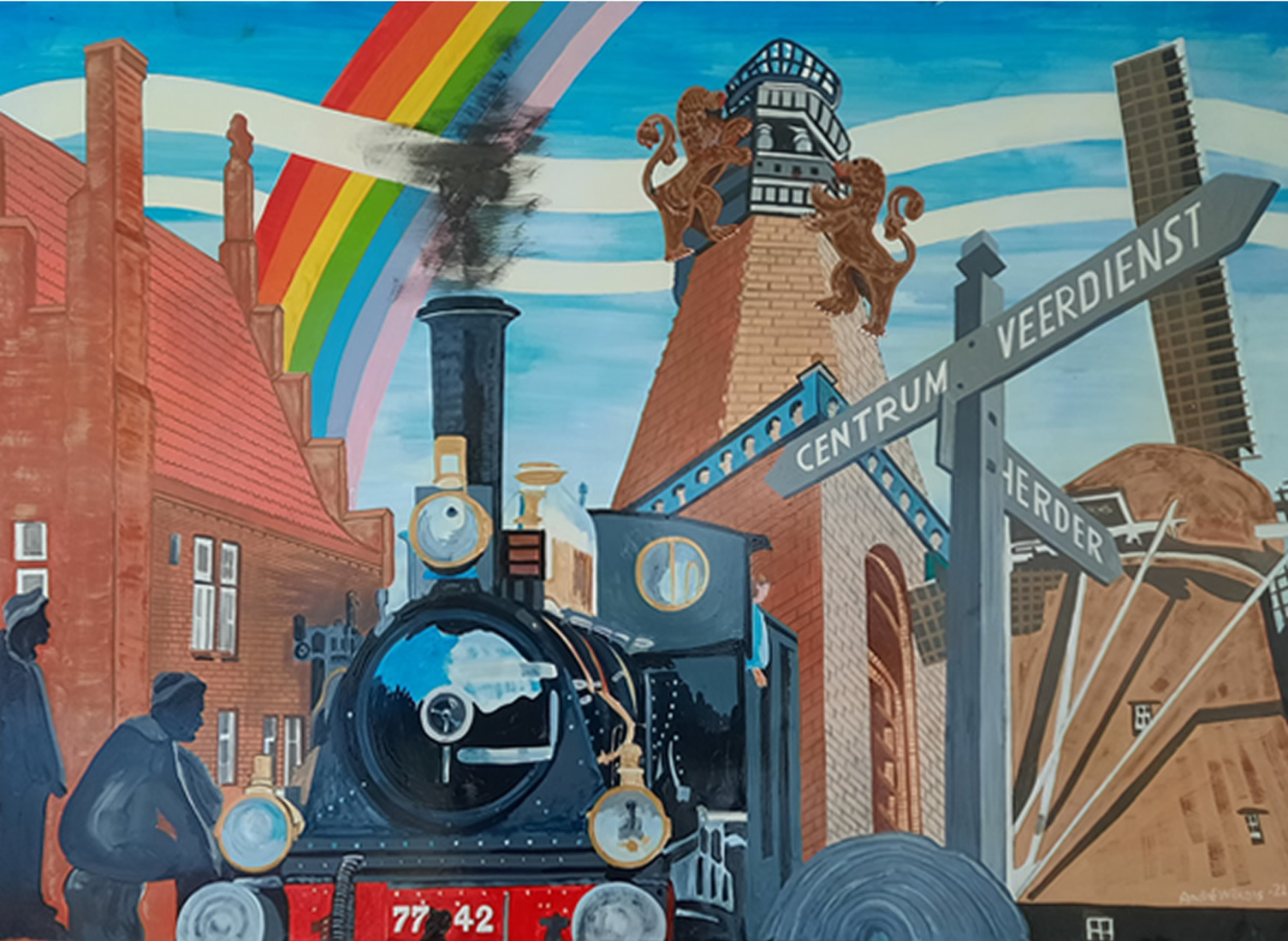  StoomtreinHoorn Medemblik Meelmolen De Herder Stadhuis Bonifatiuskerk