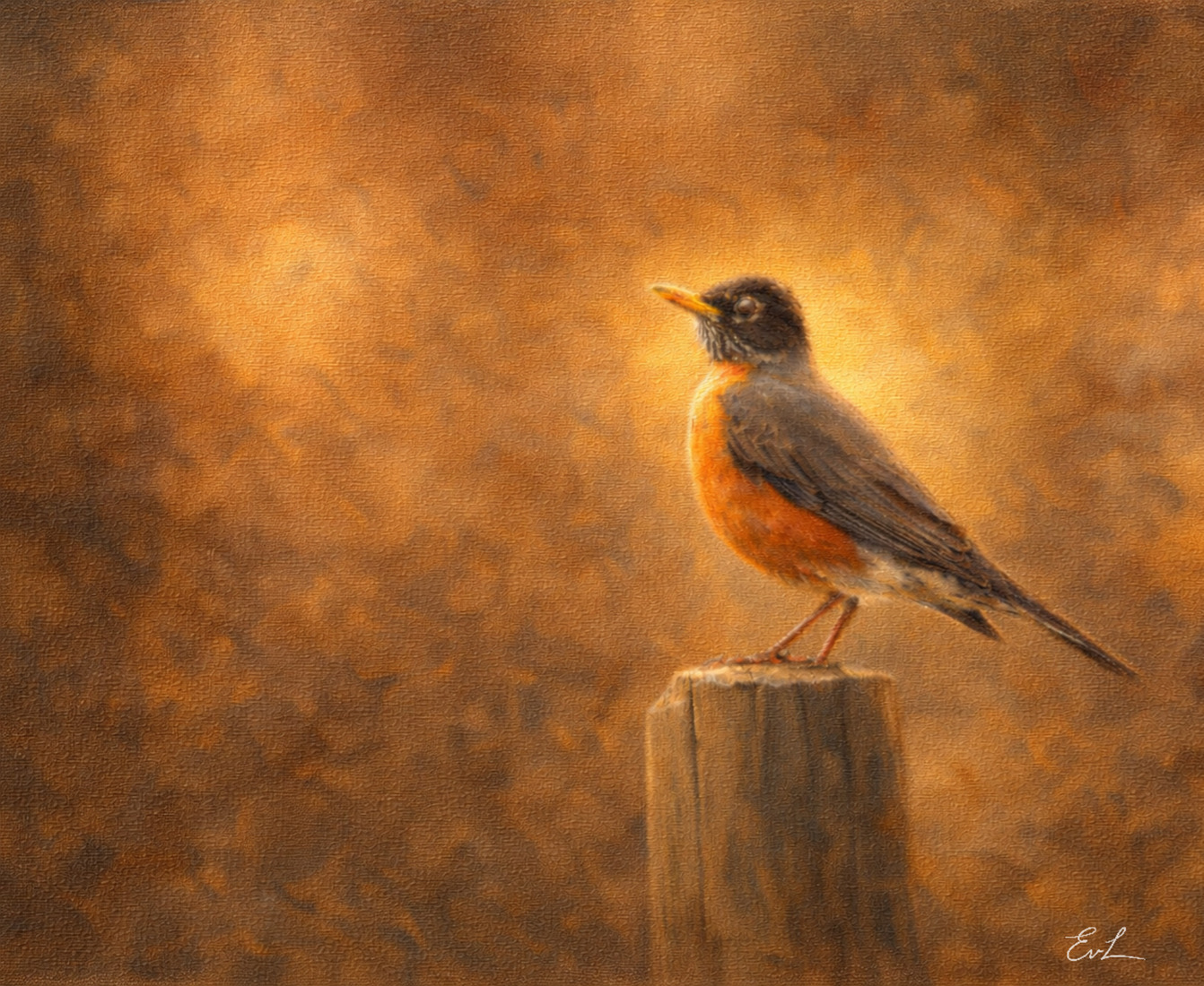 Bird painting 