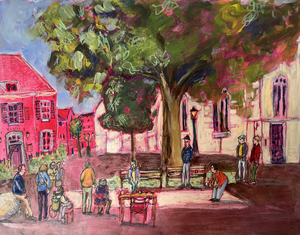 In allerlei situaties komen mensen samen. Op een terras, in een museum of tijdens een muziekconcert. Ik tekent hen graag live of vanaf een foto. Een sfeervol beeld ontstaat. 